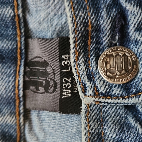 Makaveli Straight Leg Baggy Jeans Vintage Y2k - Picture 7 of 7